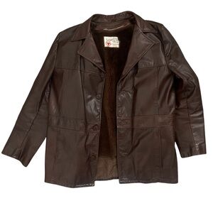 vintage 70s leather jacket